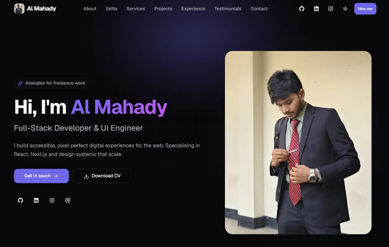 Portfolio — project screenshot